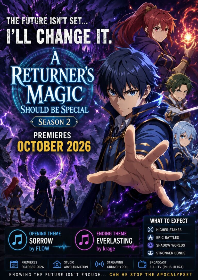 A Returner’s Magic Should Be Special Season 2 Trailer Reveals Release Date and Krage Ending Theme Song