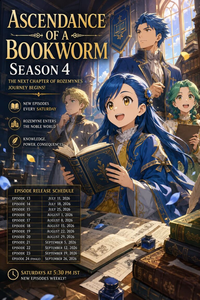 Ascendance of a Bookworm Season 4: When Does the Next Episode of Rozemyne Anime Come Out? Ascendance of a Bookworm Season 4: When Does the Next Episode of Rozemyne Anime Come Out?