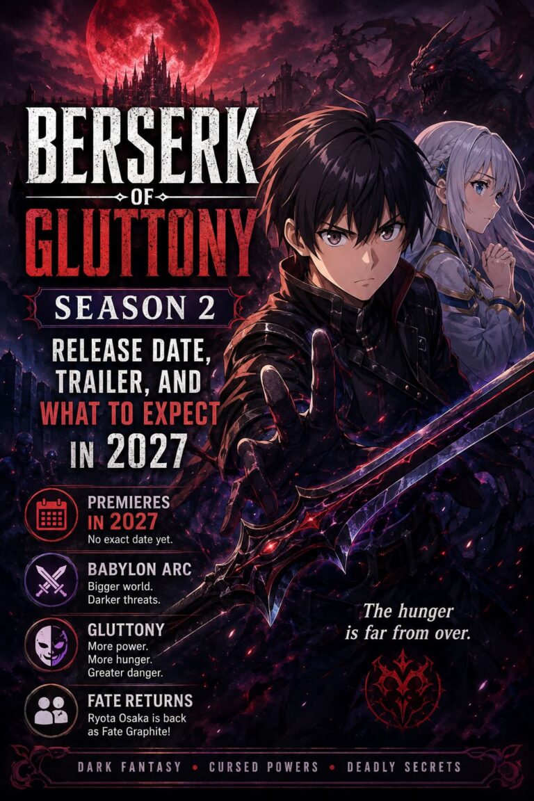 Berserk of Gluttony Season 2 Release Date, Trailer, and What to Expect in 2027 Berserk of Gluttony Season 2 Release Date, Trailer, and What to Expect in 2027