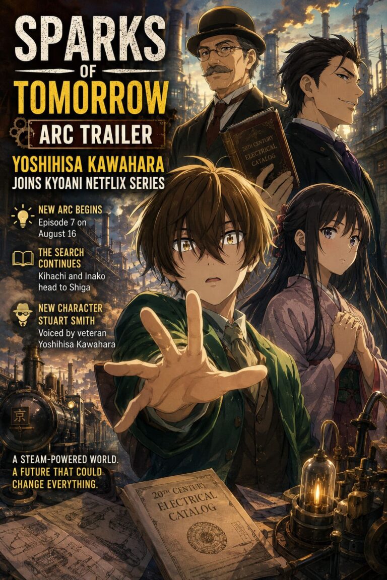 Sparks of Tomorrow Arc Trailer: Yoshihisa Kawahara Joins KyoAni Netflix Series Sparks of Tomorrow Arc Trailer: Yoshihisa Kawahara Joins KyoAni Netflix Series