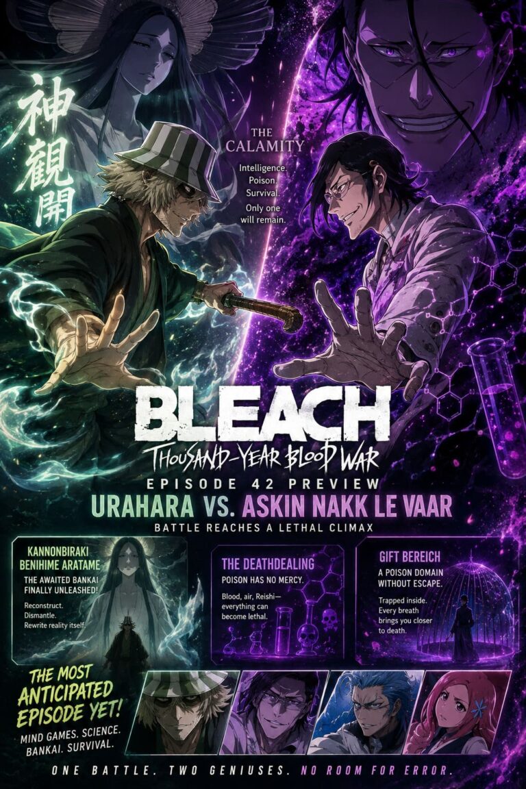BLEACH: Thousand-Year Blood War Episode 42 Preview — Kisuke Urahara vs. Askin Nakk Le Vaar Reaches a Lethal Climax