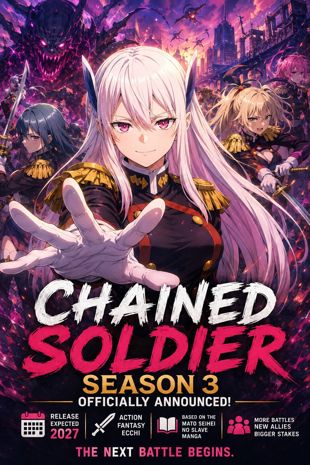 Chained Sloder Chained Soldier Season 3 Anime Officially Announced: Release Date ...