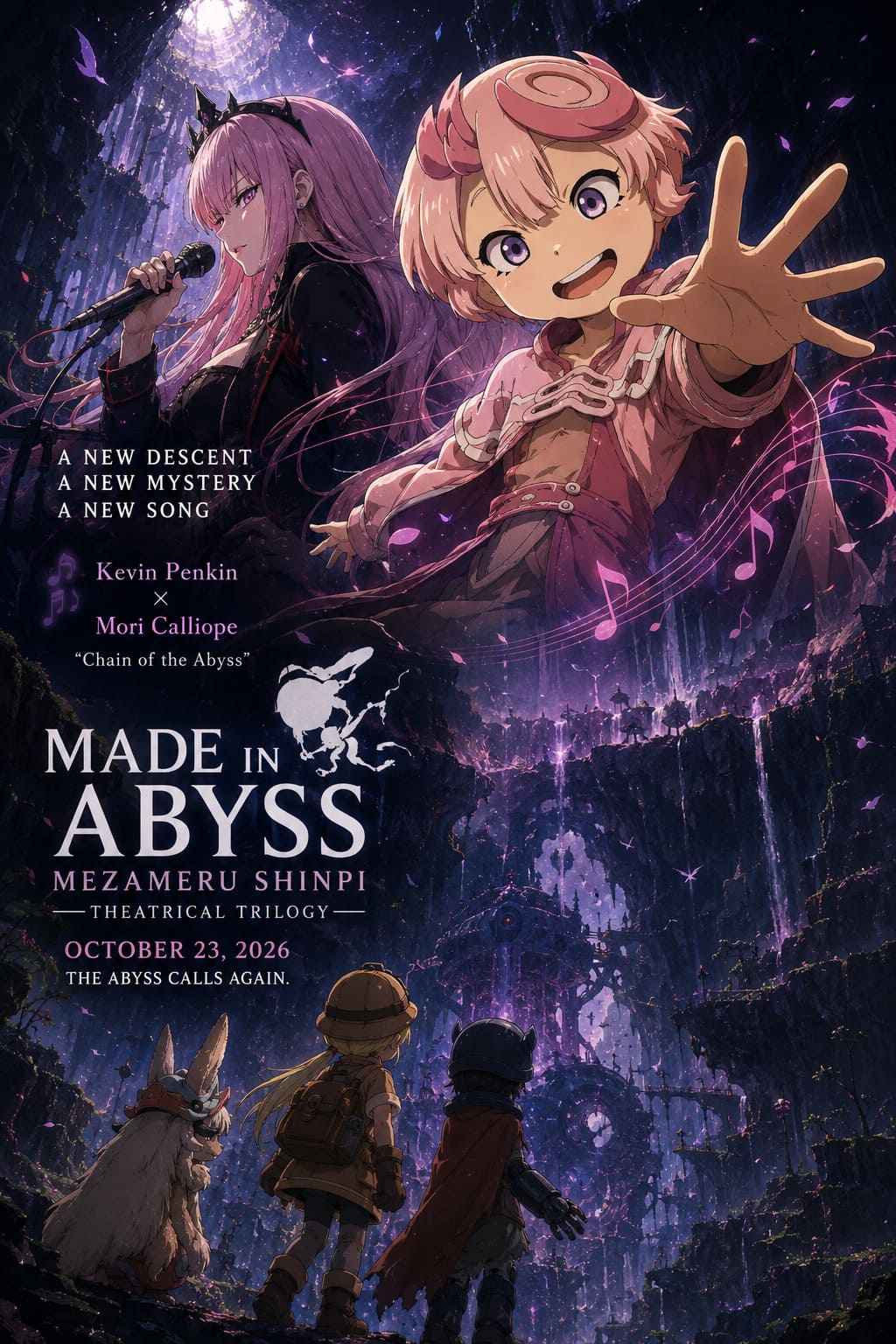 Made in Abyss: Mezameru Shinpi Trailer Drops — Kevin Penkin and VTuber Mori Calliope Collaboration Stuns the Anime Community Made in Abyss: Mezameru Shinpi Trailer Drops — Kevin Penkin and VTuber Mori Calliope Collaboration Stuns the Anime Community