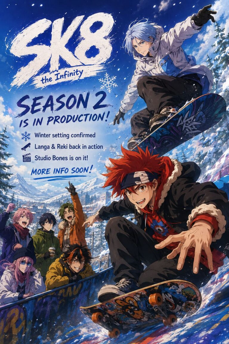 SK8 the Infinity Season 2 Release Date, Winter Setting Teaser, and Studio Bones Updates SK8 the Infinity Season 2 Release Date, Winter Setting Teaser, and Studio Bones Updates