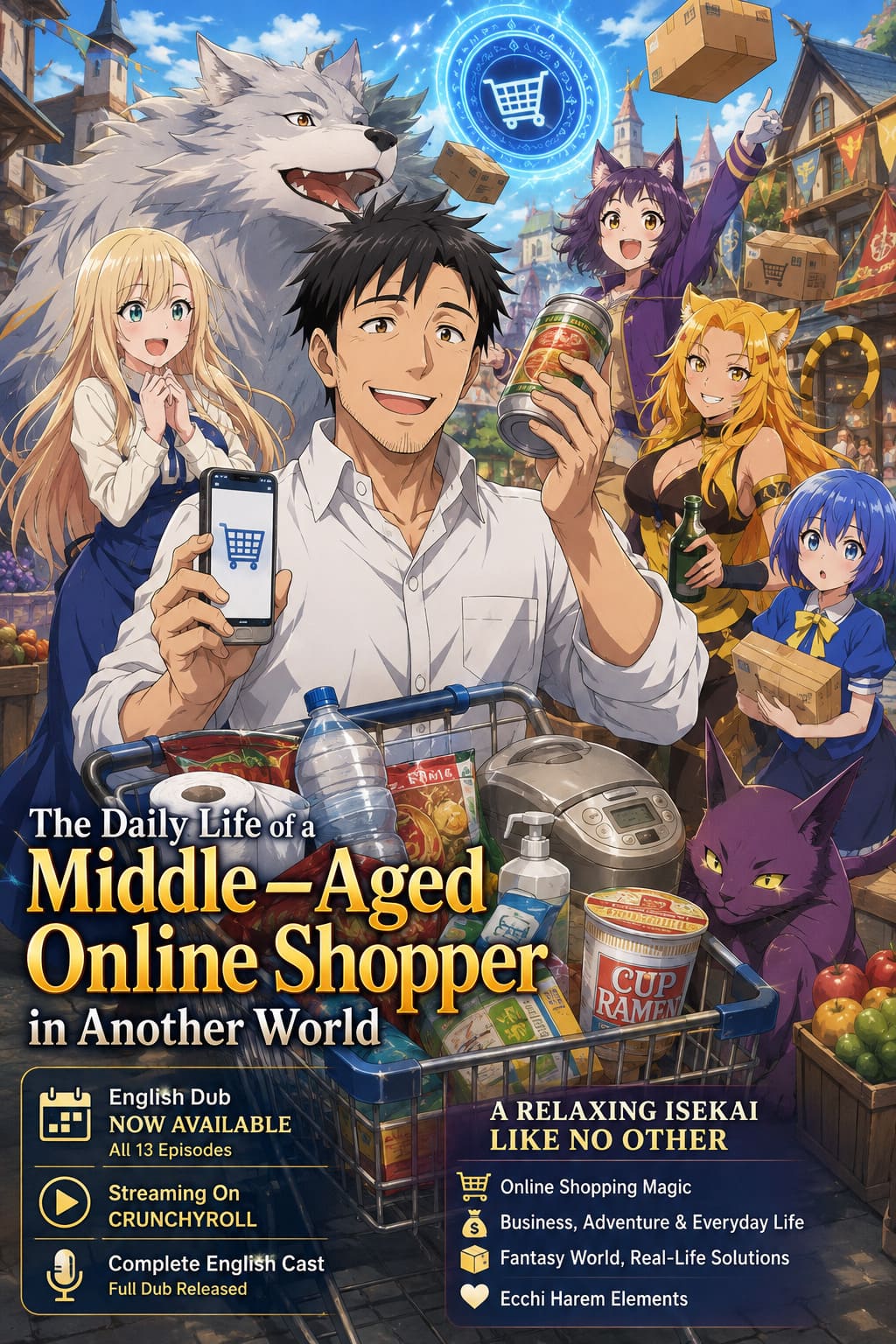 The Daily Life of a Middle-Aged Online Shopper in Another World English Dub Release Date, Crunchyroll Cast, and Streaming Details The Daily Life of a Middle-Aged Online Shopper in Another World English Dub Release Date, Crunchyroll Cast, and Streaming Details