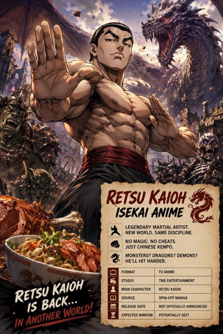 Baki Gaiden Retsu Kaioh Isekai Anime Release Date, Trailer, Manga Plot, and TMS Entertainment Studio Updates Baki Gaiden Retsu Kaioh Isekai Anime Release Date, Trailer, Manga Plot, and TMS Entertainment Studio Updates