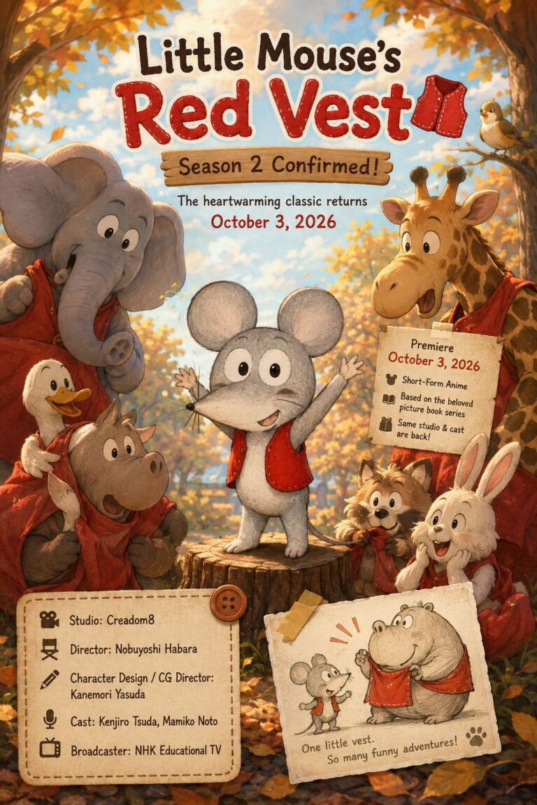 Little Mouse's Red Vest Season 2 Release Date, Cast, and Studio Confirmed Little Mouse’s Red Vest Season 2 Release Date, Cast, and Studio Confirmed