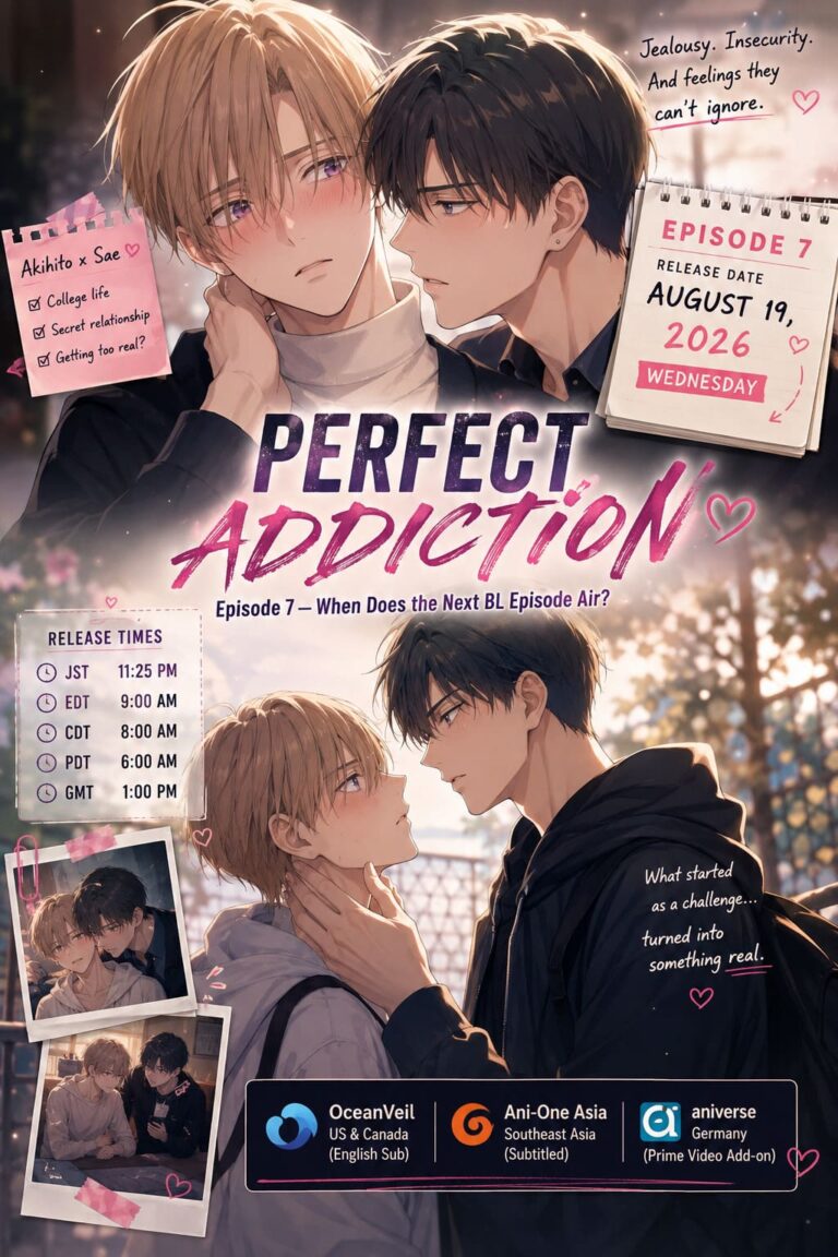 Perfect Addiction Anime Episode 7 Release Date, Time, and Spoilers: When Does the Next BL Episode Air? Perfect Addiction Anime Episode 7 Release Date, Time, and Spoilers: When Does the Next BL Episode Air?