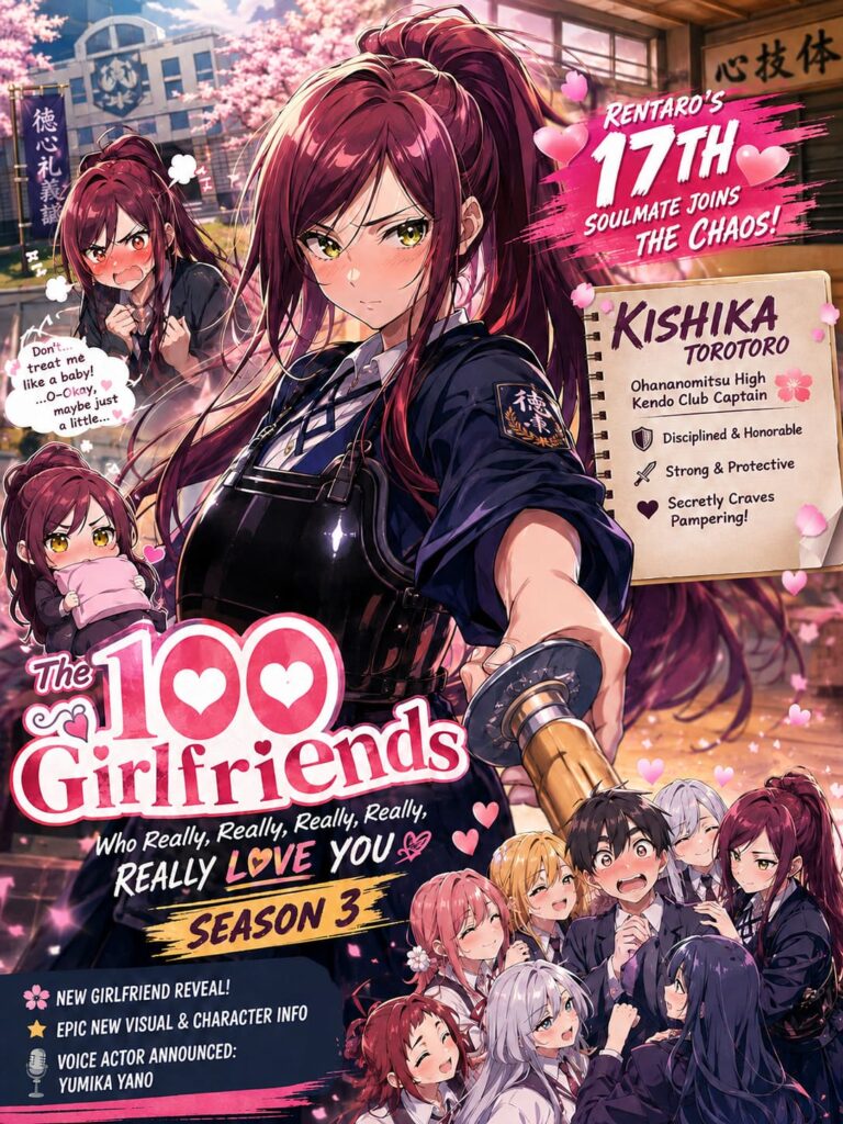 100 Girlfriends Season 3 Kishika Torotoro Reveal: Voice Actor and New Visual Details 100 Girlfriends Season 3 Kishika Torotoro Reveal: Voice Actor and New Visual Details