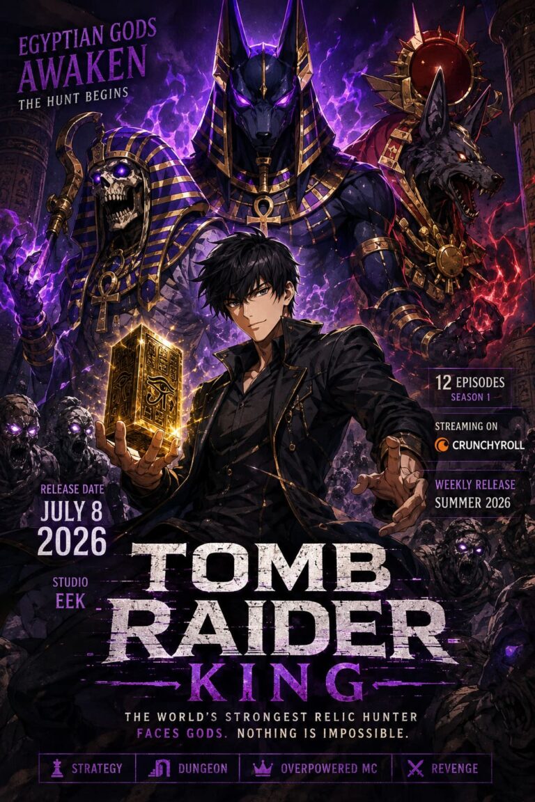 Tomb Raider King Anime Relic Visual Unveils Egyptian Gods: Release Date, Studio, and Webtoon Adaptation Guide