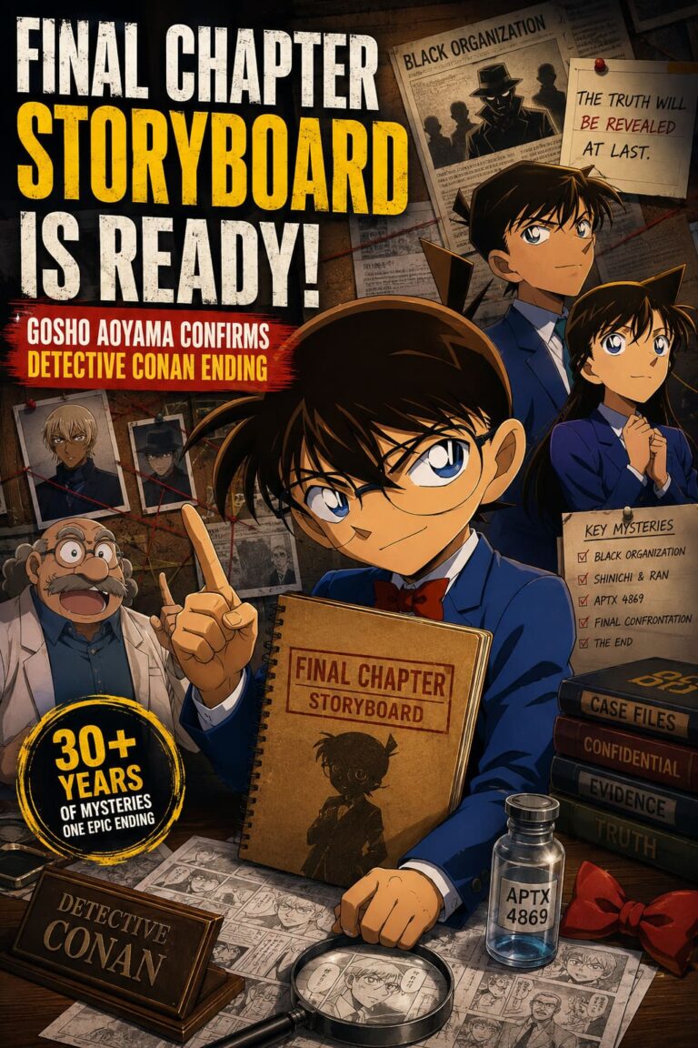 Detective Conan Ending: Gosho Aoyama Confirms Final Chapter Storyboard Is Already Done Detective Conan Ending: Gosho Aoyama Confirms Final Chapter Storyboard Is Already Done