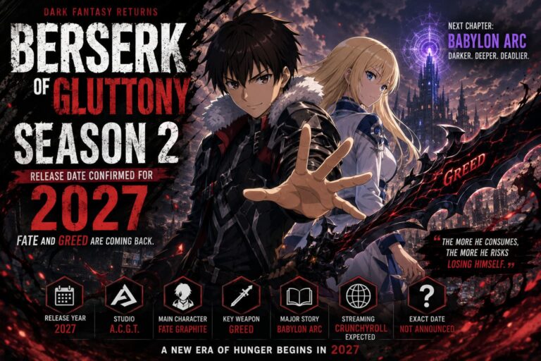 Berserk of Gluttony Season 2 Release Date Confirmed For 2027: Plot, Studio, and Everything We Know So Far