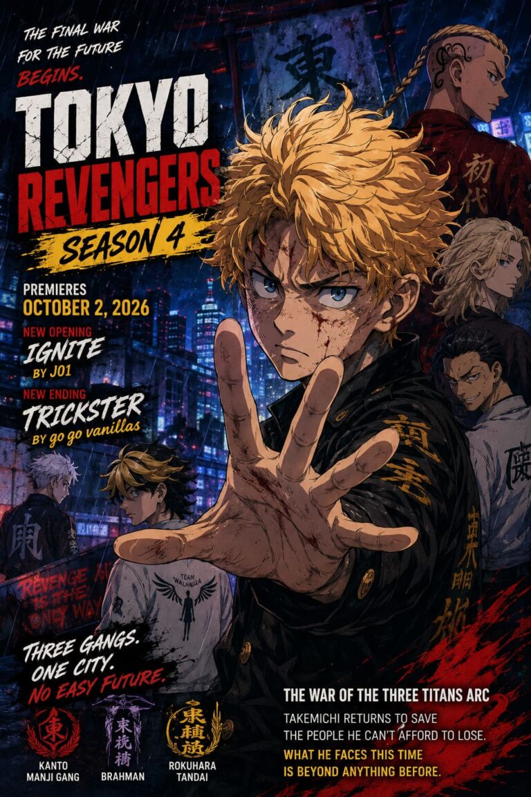 Tokyo Revengers Season 4 Release Date Ending Theme Song Trickster go go vanillas Tokyo Revengers Season 4 Release Date Ending Theme Song Trickster go go vanillas