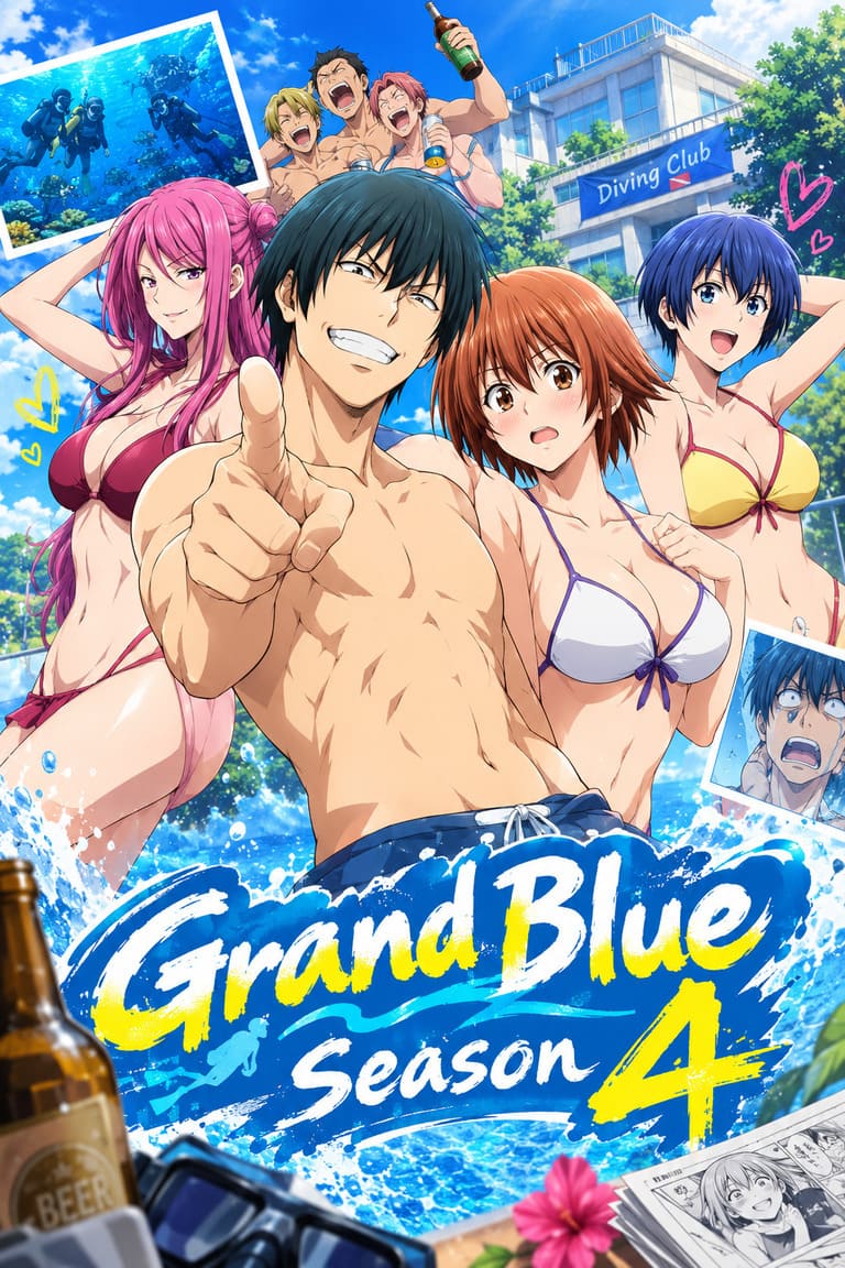 Grand Blue Season 4 Officially Announced: Release Date Speculation, Teaser Visual, Plot, and Manga Status Grand Blue Season 4 Officially Announced: Release Date Speculation, Teaser Visual, Plot, and Manga Status