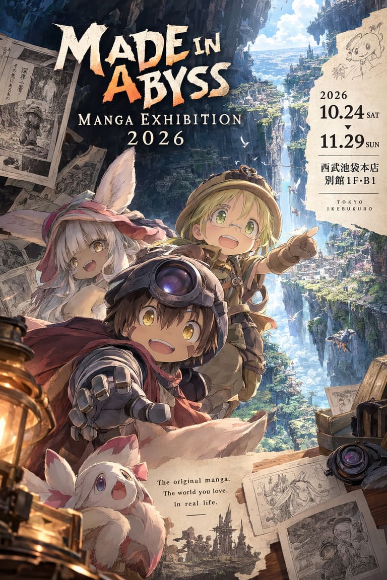 Made in Abyss Manga Exhibition 2026: Dates, Tokyo Venue, and Film Details Made in Abyss Manga Exhibition 2026: Dates, Tokyo Venue, and Film Details