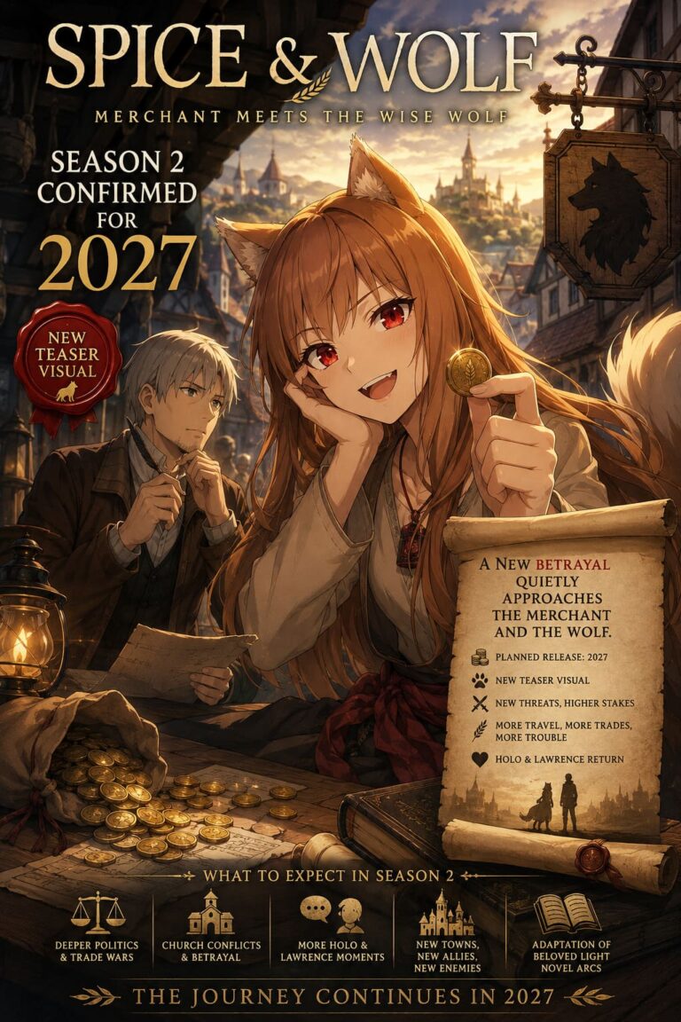 Spice and Wolf Season 2 Release Date Confirmed for 2027: New Teaser Visual and Plot Details Revealed Spice and Wolf Season 2 Release Date Confirmed for 2027: New Teaser Visual and Plot Details Revealed