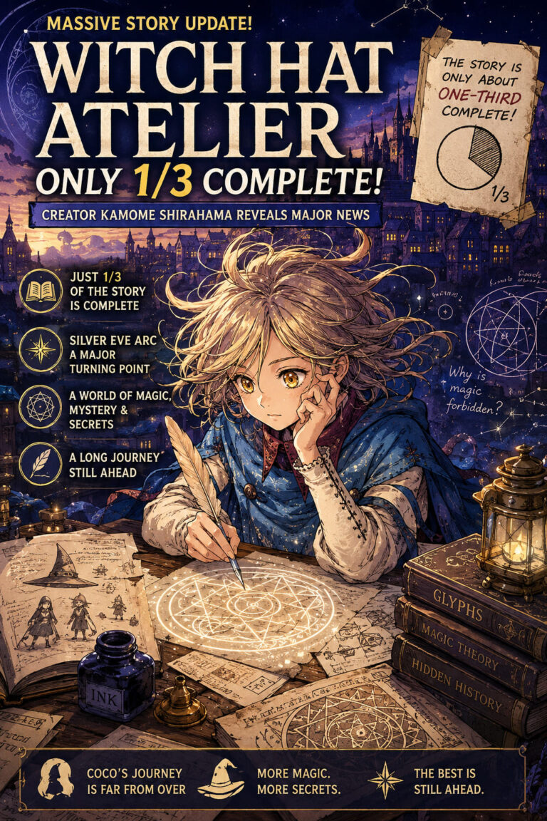Witch Hat Atelier Manga Is Only One Third Complete: Creator Kamome Shirahama Drops Massive Story Update Witch Hat Atelier Manga Is Only One Third Complete: Creator Kamome Shirahama Drops Massive Story Update