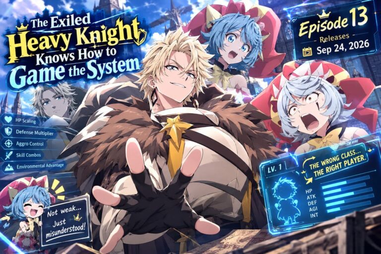 The Exiled Heavy Knight Knows How to Game the System Episode 13 Release Date, Preview Analysis, and Anime Spoilers The Exiled Heavy Knight Knows How to Game the System Episode 13 Release Date, Preview Analysis, and Anime Spoilers