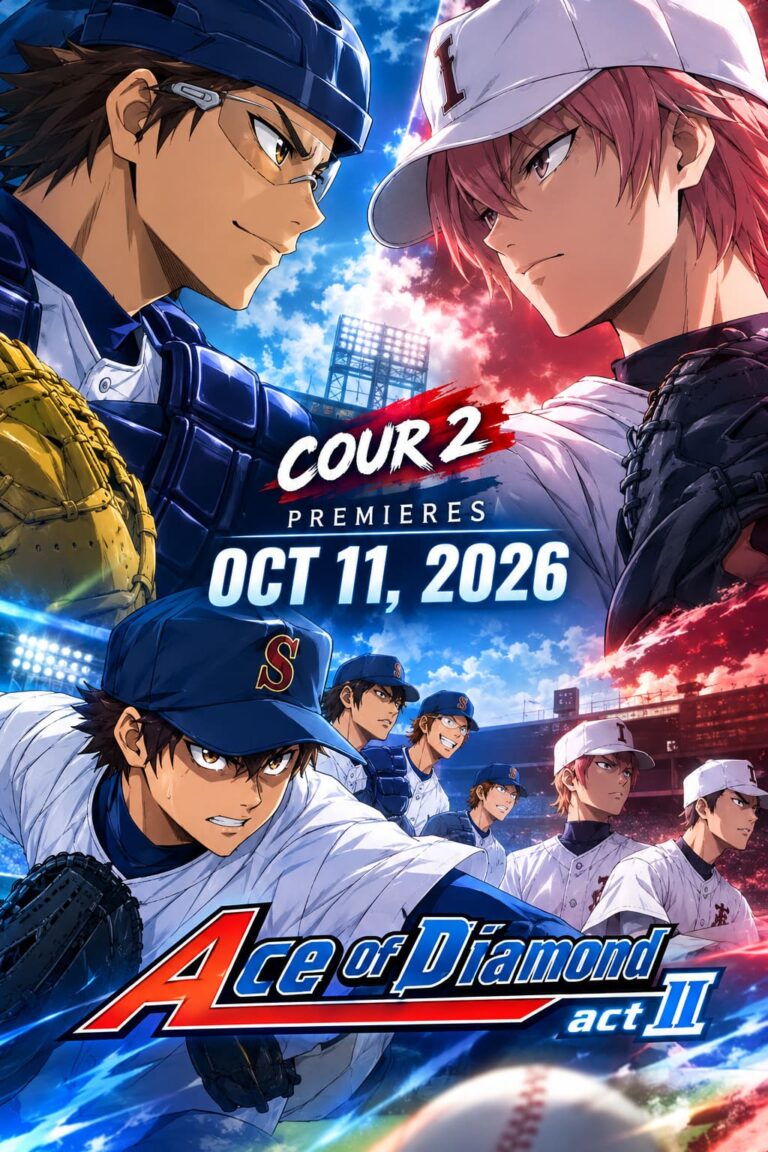 Ace of the Diamond Act II Season 2 Cour 2 Release Date, New Key Visual, Cast Updates