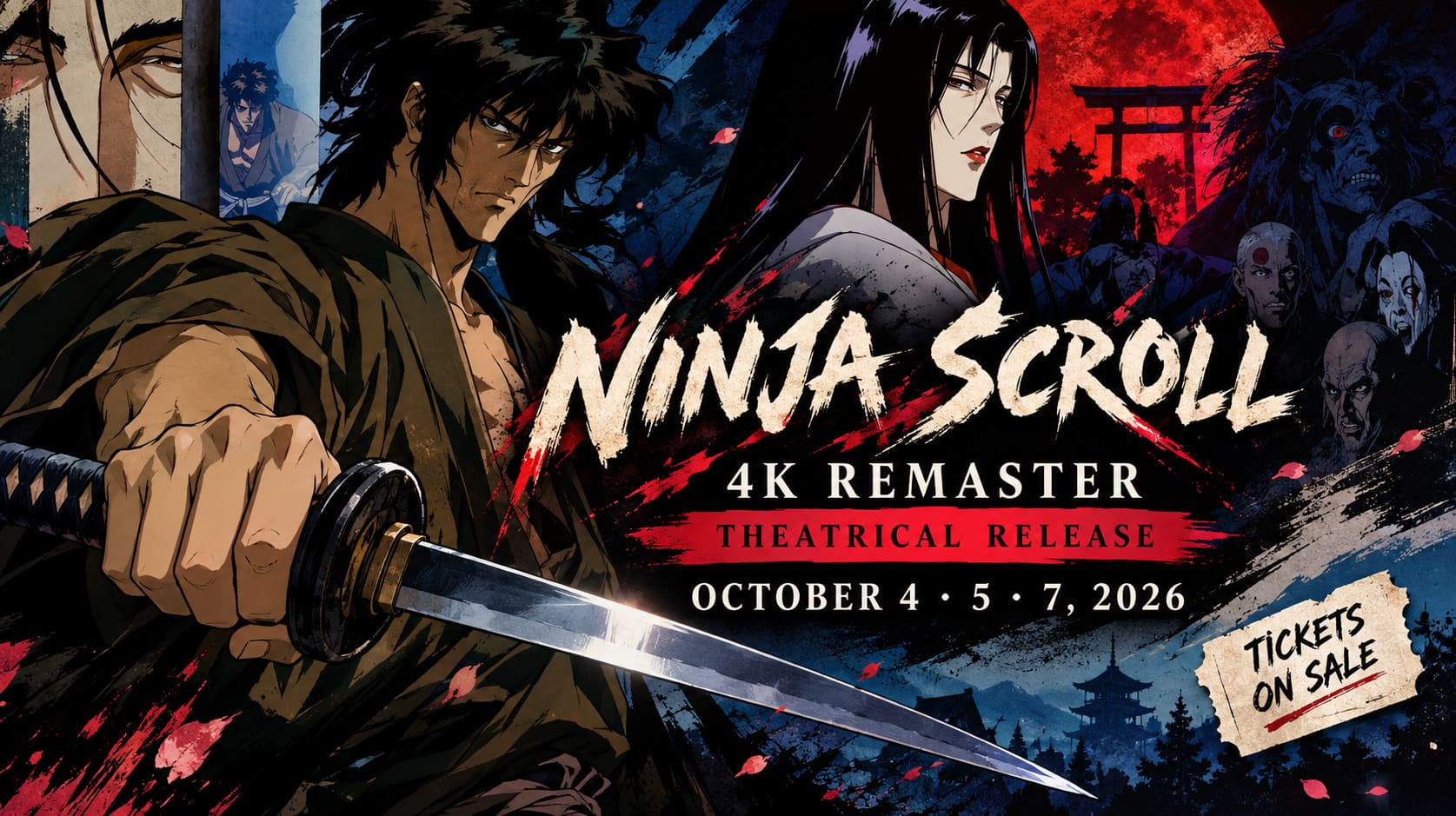 Ninja Scroll 4K Remaster Theatrical Release: October Dates, Exclusive Stills, and Ticket Details Ninja Scroll 4K Remaster Theatrical Release: October Dates, Exclusive Stills, and Ticket Details