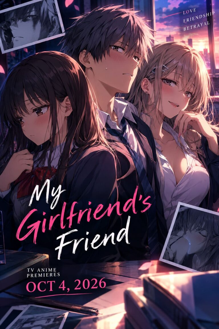 My Girlfriend’s Friend Anime Release Date, Main Trailer, Visual, and Cast Revealed for Highly Anticipated Fall 2026 Premiere My Girlfriend’s Friend Anime Release Date, Main Trailer, Visual, and Cast Revealed for Highly Anticipated Fall 2026 Premiere