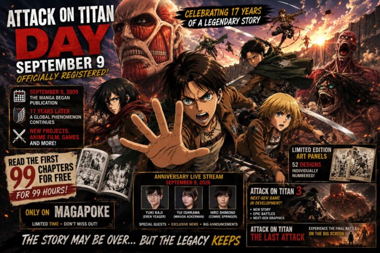 Attack on Titan Day September 9 Officially Registered: New Projects, Anime Film, and Free Manga Details Explained Attack on Titan Day September 9 Officially Registered: New Projects, Anime Film, and Free Manga Details Explained
