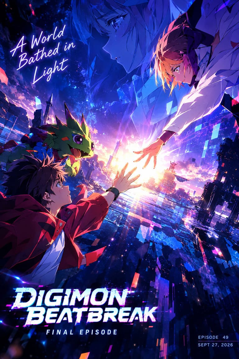Digimon Beatbreak Final Episode: Toei Animation Releases Heart-Pounding New Visual for Episode 49 Climax