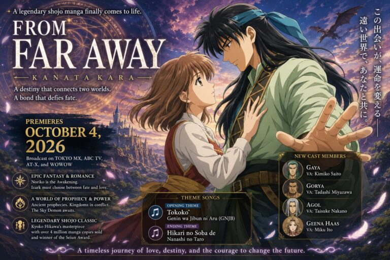 From Far Away Anime Trailer Reveals Theme Songs, New Cast, and Premiere Date From Far Away Anime Trailer Reveals Theme Songs, New Cast, and Premiere Date