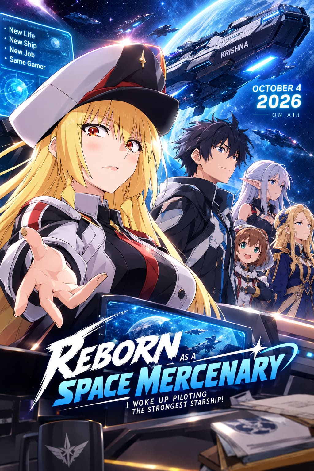 Reborn as a Space Mercenary Anime Release Date, Trailer, Studio, and Cast Revealed Reborn as a Space Mercenary Anime Release Date, Trailer, Studio, and Cast Revealed