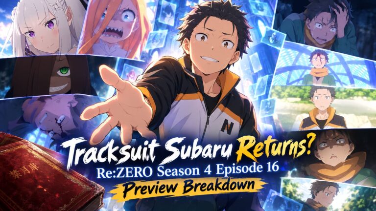 Tracksuit Subaru Returns? Re:ZERO Season 4 Episode 16 Preview Breakdown