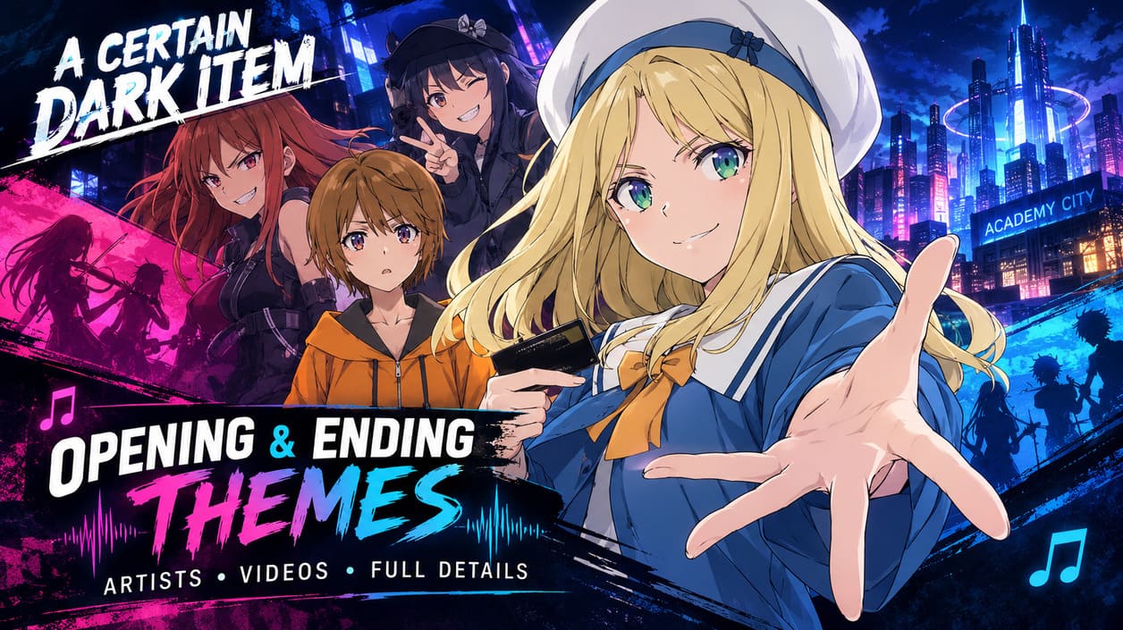A Certain Dark Item Anime Drops Creditless Opening and Ending Themes: Full Details, Artists, and Video Releases A Certain Dark Item Anime Drops Creditless Opening and Ending Themes: Full Details, Artists, and Video Releases
