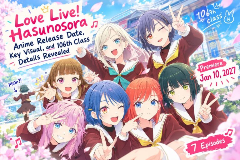 Love Live Hasunosora Anime Release Date, Key Visual, and 106th Class Details Revealed Love Live Hasunosora Anime Release Date, Key Visual, and 106th Class Details Revealed
