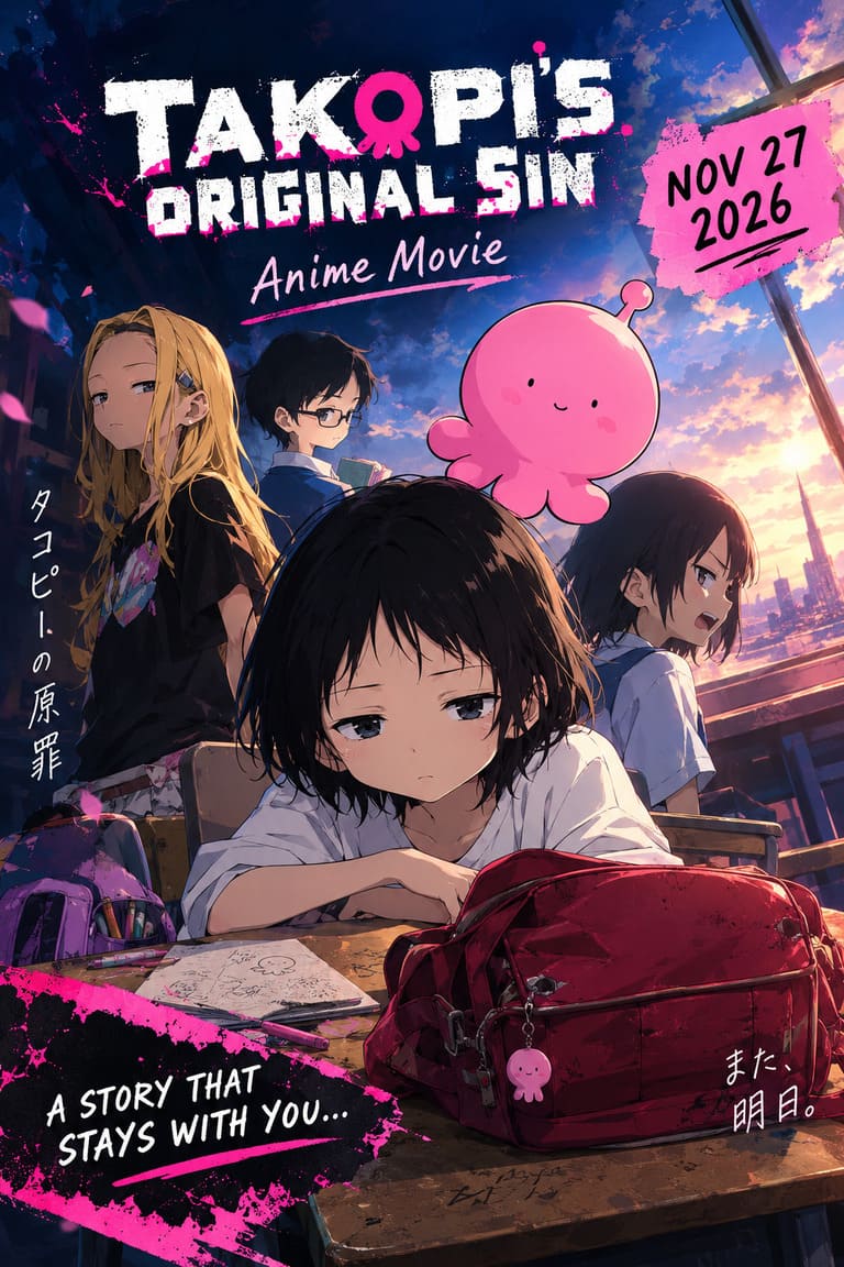 Takopi's Original Sin Anime Movie: Release Date, New Trailer, and Visual Revealed Takopi’s Original Sin Anime Movie: Release Date, New Trailer, and Visual Revealed