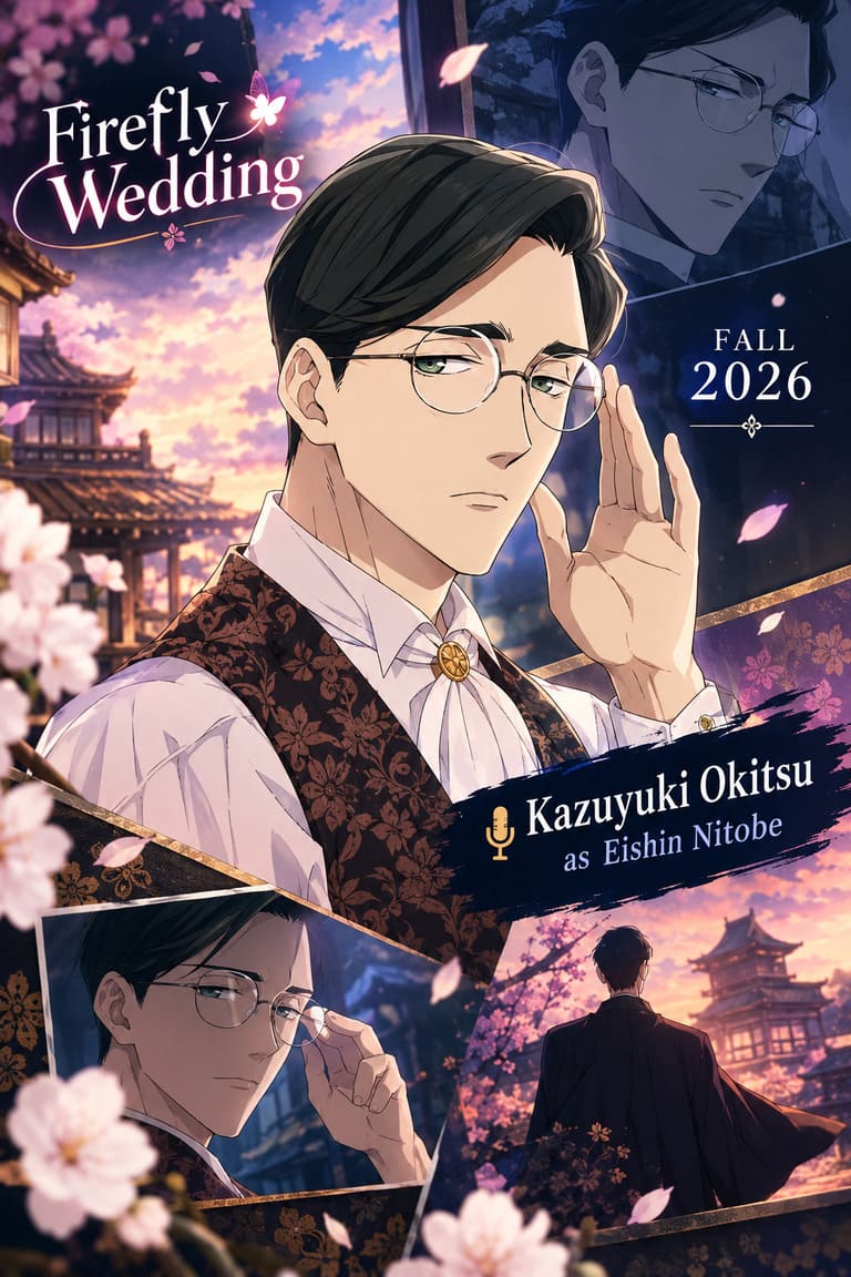 Firefly Wedding Anime Casts Kazuyuki Okitsu as Eishin Nitobe: Fall 2026 Seiyuu Update